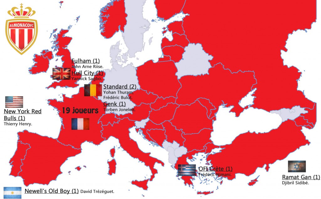 Carte Europe AS Monaco
