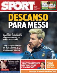Messi blessure Sport